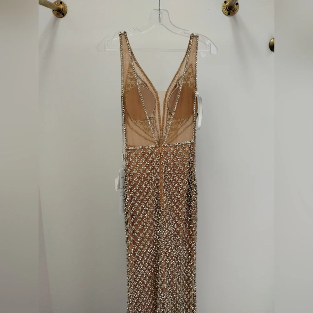 Portia and Scarlett Rhinestone Embellished Gown 4 - Picture 10 of 12